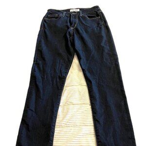 Women's Flying Monkey Mid-rise Skinny Jeans dark blue wash stretch size 27